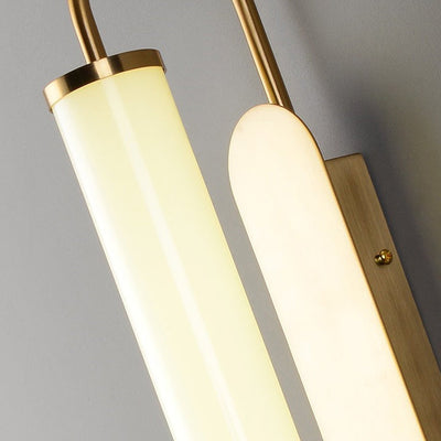 Applique murale LED contemporaine nordique en fer et acrylique en forme de cylindre pour salon 