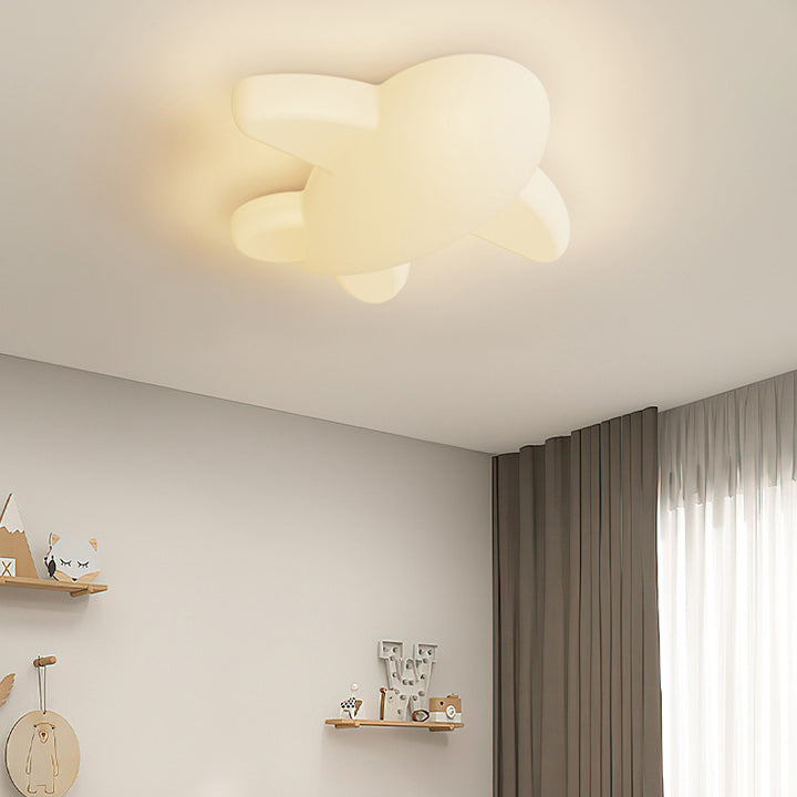 Moderne minimalistische Cartoon Flugzeug Eisen Acryl LED Unterputz Deckenleuchte für Schlafzimmer 