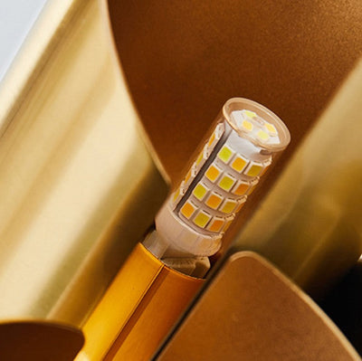 Lampe murale à double cylindre en fer moderne et luxueuse à 2 lumières pour salon 