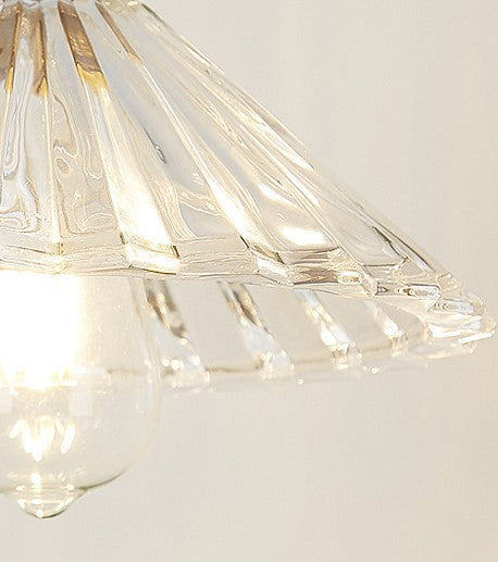 Textured Glass 1-Light Single Dome Pendant Light