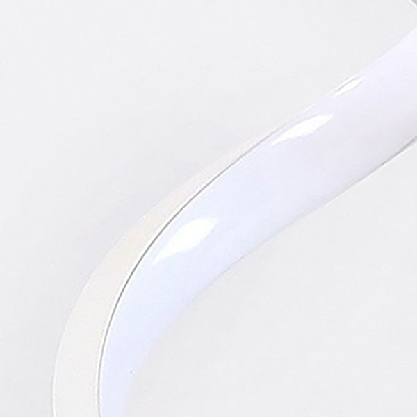 Lampe de table à LED en aluminium fer vague de simplicité moderne pour chambre 