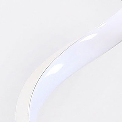 Moderne Einfachheit Wellenstab Eisen Aluminium LED Tischlampe für das Schlafzimmer 