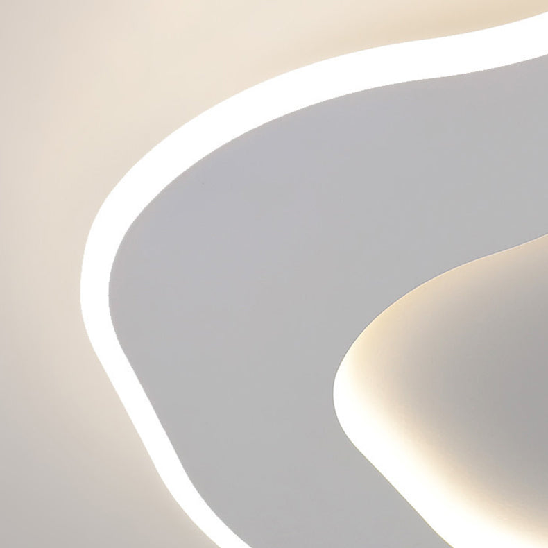 Lustre Plafonnier LED en Acrylique et Fer Minimaliste Moderne pour Salon 