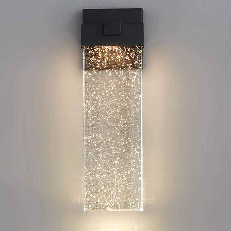 Applique Murale LED Rectangulaire en Cristal d&