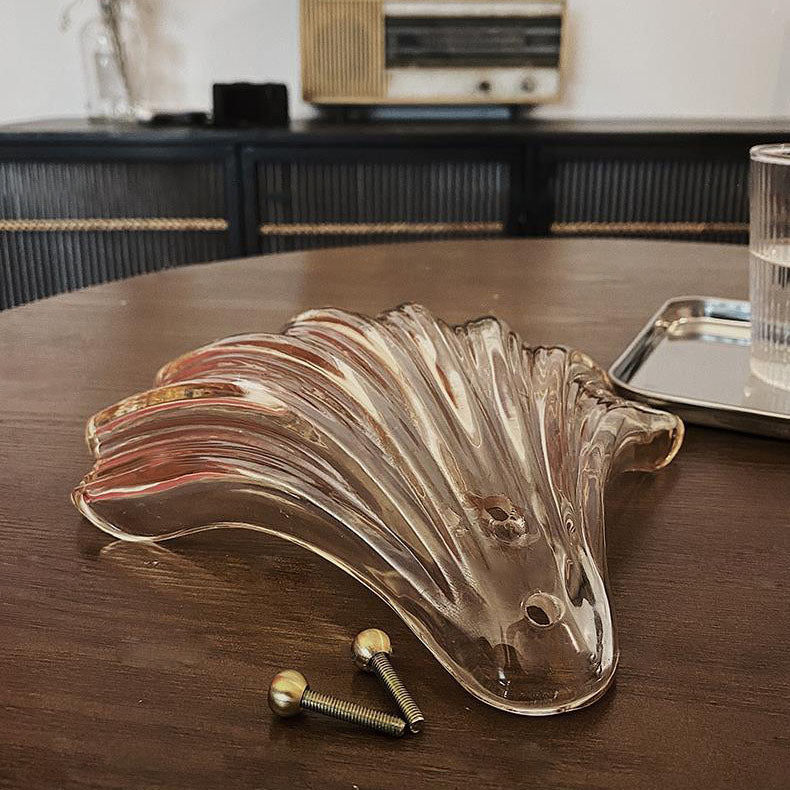 Zeitgenössische kreative Schale aus Kupferglas 1-Licht-Wandleuchte für das Schlafzimmer 