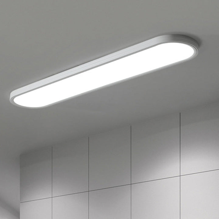 Modern Simplicity Aluminum Acrylic Strip LED Flush Mount Ceiling Light For Hallway