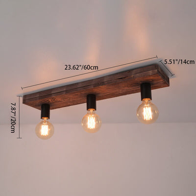 Modern Lights Luxuriöse 3/6-Licht-Unterputz-Deckenleuchte komplett aus Kupfer