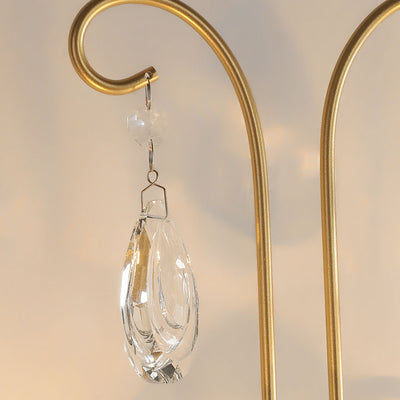 Traditionelle französische Kristallzweig-Wandleuchte mit 2 Lichtern für das Wohnzimmer 