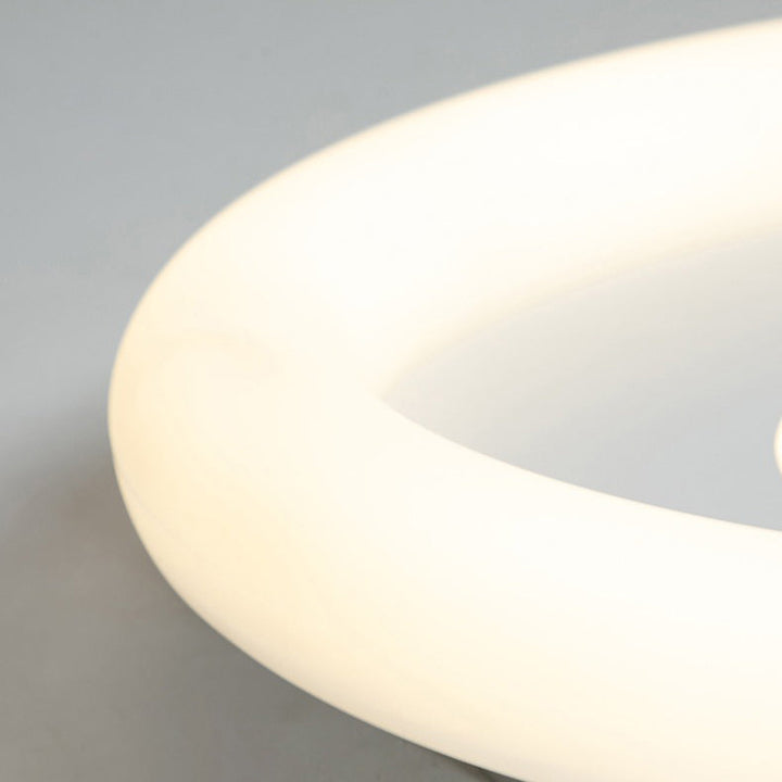Luz de techo empotrada LED de acrílico y hierro redonda para niños creativos contemporáneos con diseño de cohete y astronauta para dormitorio 