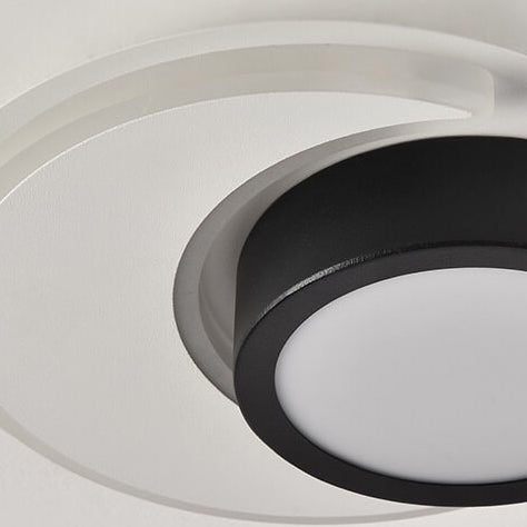 Nordic Minimalist Square Round Geometric Ring Design LED Flush Mount Ceiling Light