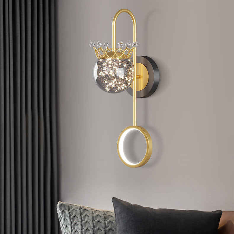 Applique murale LED en fer et aluminium créatif contemporain pour chambre 