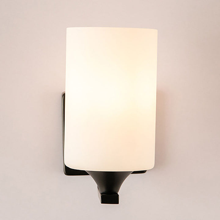 Applique Murale Moderne Simplicité Cylindre Fer Verre 1/2 Lumière Pour Couloir 