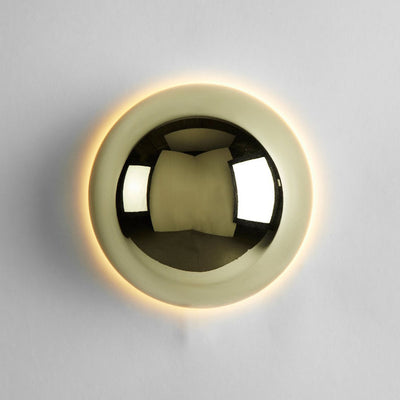 Aplique de pared LED de metal en semicírculo de meteorito de simplicidad moderna para dormitorio 