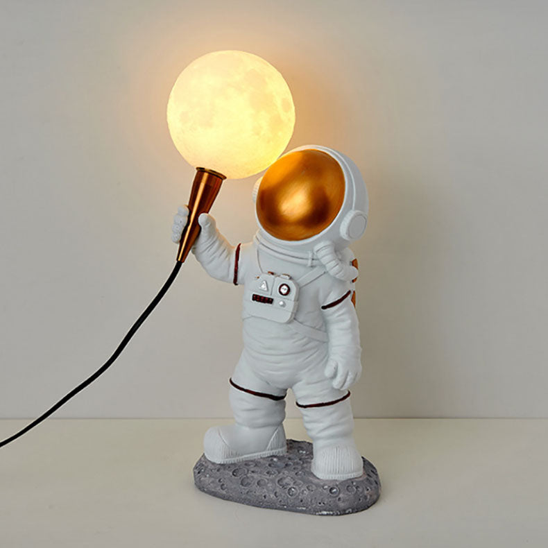 Zeitgenössische kreative Cartoon Astronaut Harz ABS 1-Licht Wandleuchte Lampe für Schlafzimmer 