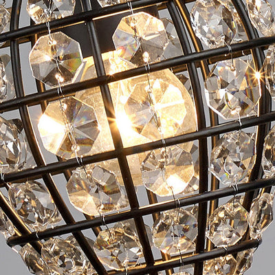 Lámpara de Aplique de Pared de 1 Luz de Resina de Hierro Cristal de Dragón Europeo Tradicional Para Sala de Estar 