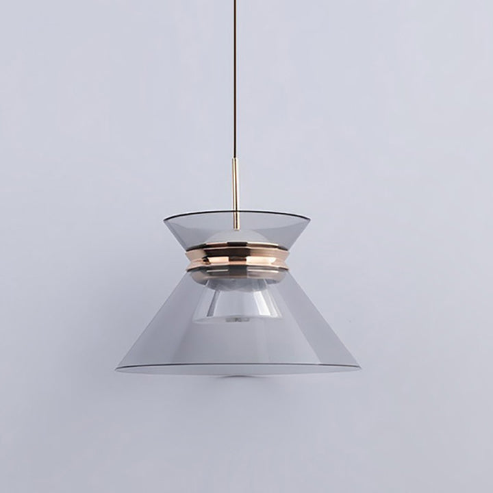 Modern Simplicity Aluminum Acrylic Tapered Hourglass LED Pendant Light For Bedside