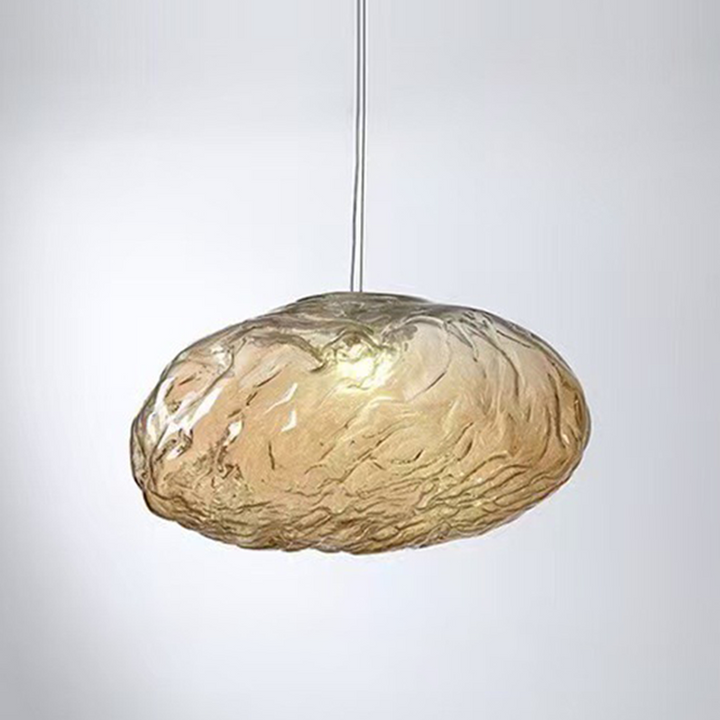 Suspension en verre moderne en forme de nuage à 1 lumière 