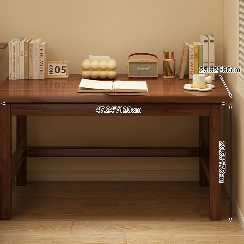 Modern Minimalist Rectangular Pine Wood End Table 1-Tier For Living Room