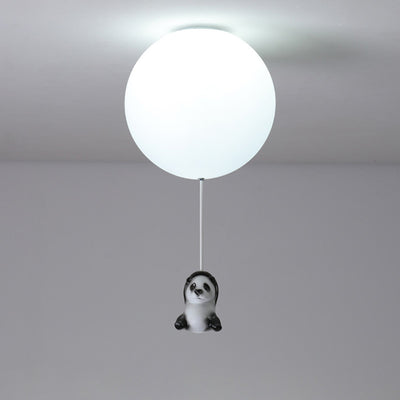 Moderne Minimaliste Ours Ballon Résine PE 1/3 Lumière Plafonnier Pour Chambre 