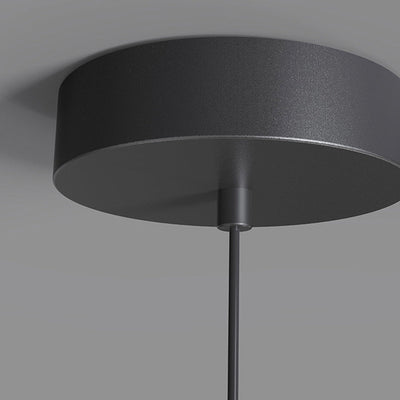 Moderne minimalistische runde Wasser-Kräuselung Acryl Eisen LED Pendelleuchte für Schlafzimmer 