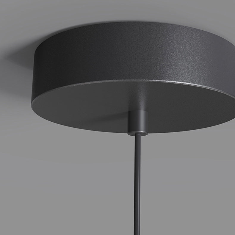 Moderne minimalistische runde Wasser-Kräuselung Acryl Eisen LED Pendelleuchte für Schlafzimmer 