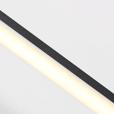 Moderne minimalistische runde lange Acryl Eisen LED Wandleuchte Lampe für Wohnzimmer 