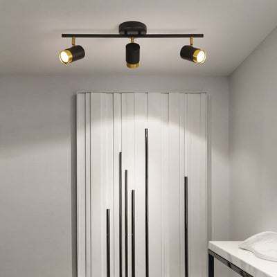 Moderne kreative Acryl-Track-Spotlight LED-Deckenleuchte mit halb bündigem Einbau 