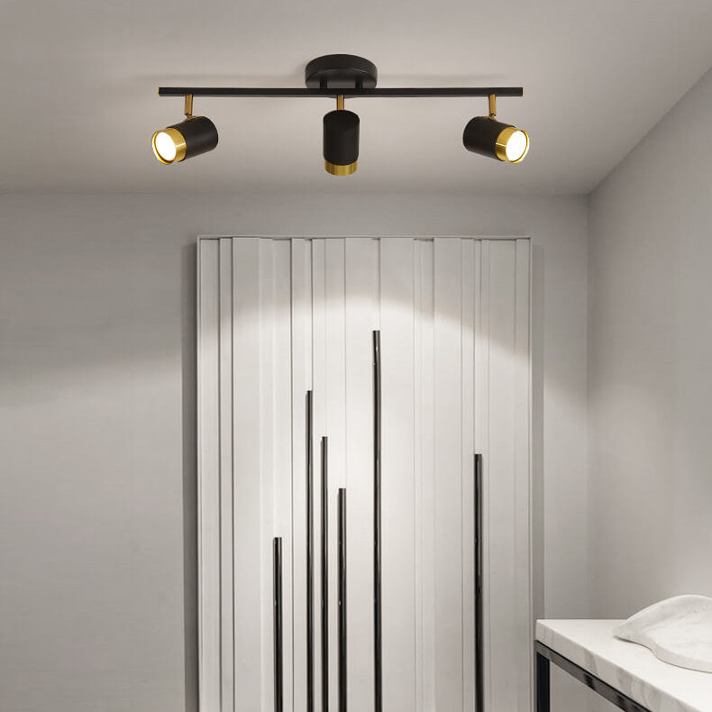 Moderne kreative Acryl-Track-Spotlight LED-Deckenleuchte mit halb bündigem Einbau 