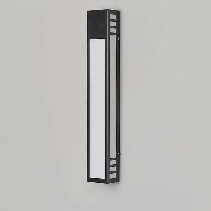 Applique murale étanche à LED en acier inoxydable et acrylique, simplicité contemporaine, pour patio extérieur 