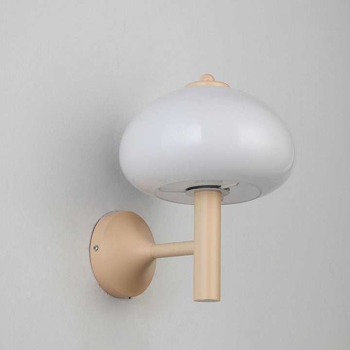 Moderne Einfachheit Eisen Glas Pilz Runde 1-Licht Wand Leuchte Lampe Für Nacht 