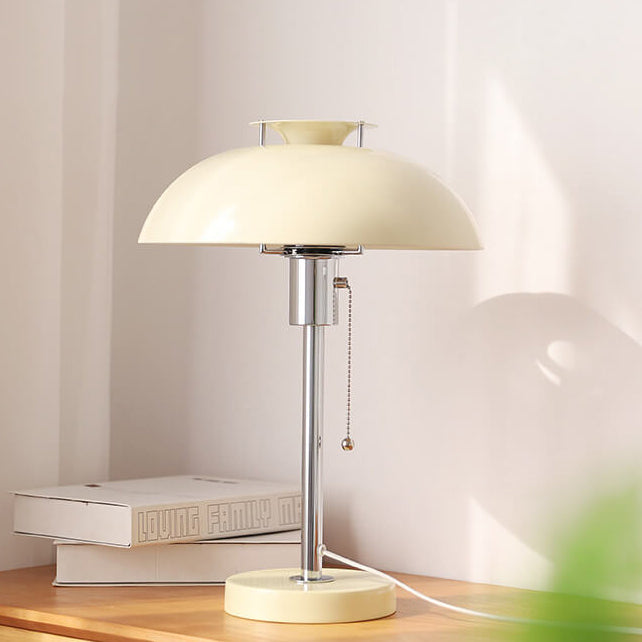 Contemporary Nordic Iron Round Dome 1-Light Table Lamp For Living Room &amp; Bedroom
