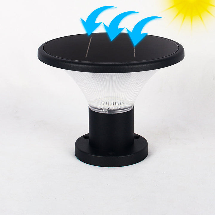 Lumière extérieure LED en aluminium PC pour jardin, moderne minimaliste, étanche, solaire, enfichable au sol, ronde carrée 