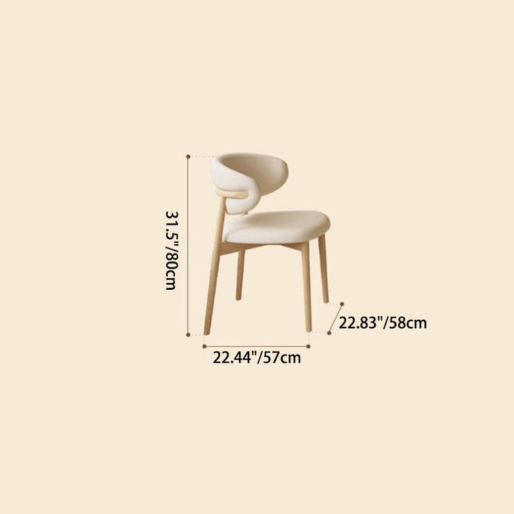 Traditional Japanese Elliptical Oak Wood Cat Scratch Leather Dining Table &amp; Chair Set For 4/6 Seats