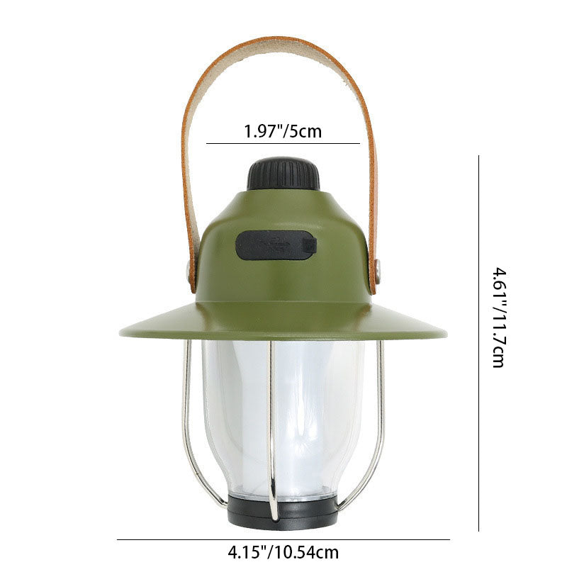 Modern Simplicity Metal Plastic Round LED Outdoor Light For Camping