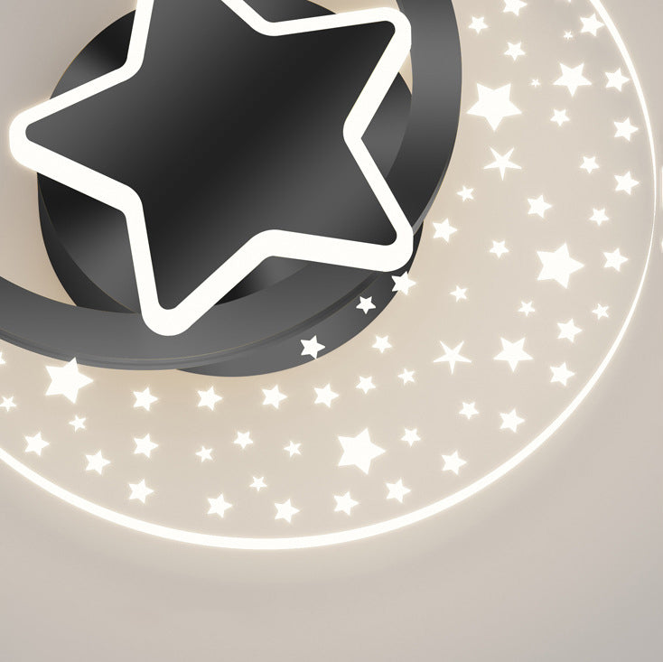 Applique murale LED en acrylique, aluminium et fer en forme d&