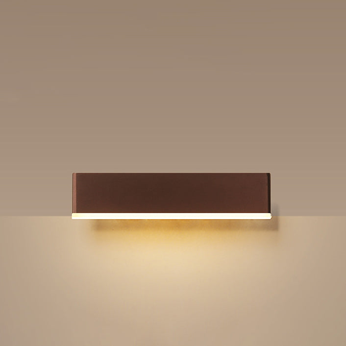 Applique murale LED en fer cuboïde acrylique minimaliste moderne pour chambre 