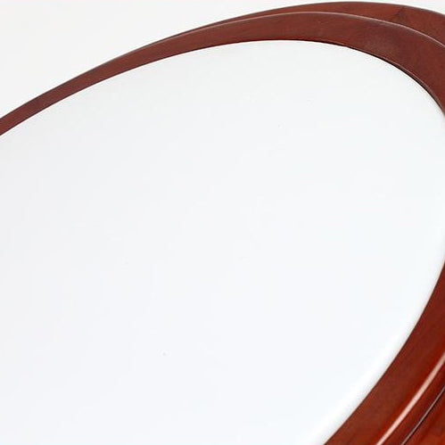 Moderne Einfachheit Runde Rubberwood Acryl LED Unterputz Deckenleuchte für Arbeitszimmer 
