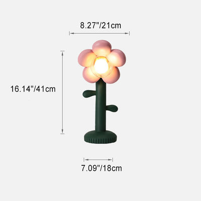 Nordic Creative Floral Greenery 1-Light Table Lamp