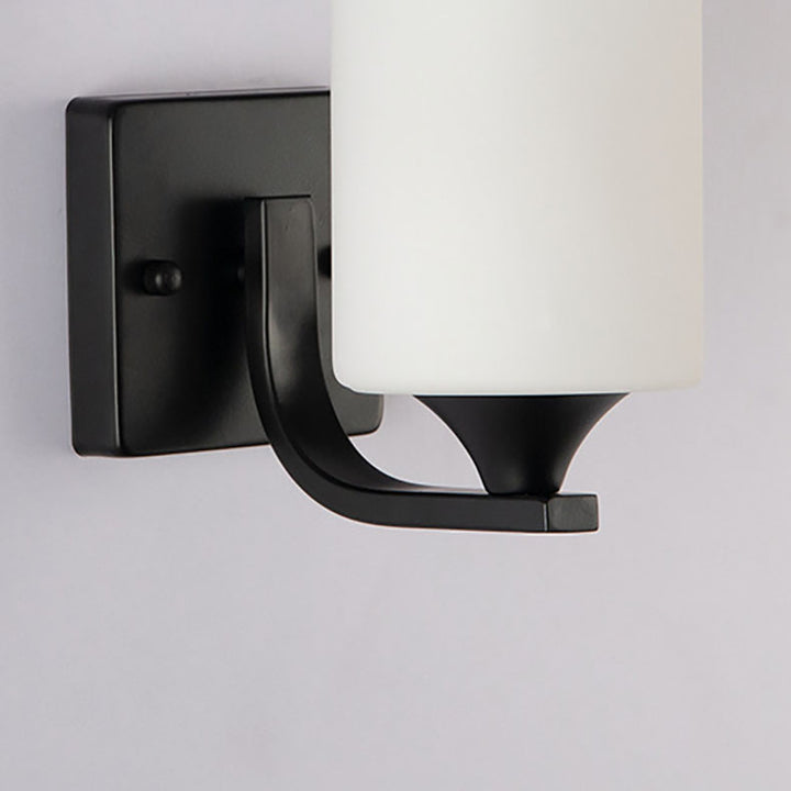 Applique Murale Moderne Simplicité Cylindre Fer Verre 1/2 Lumière Pour Couloir 