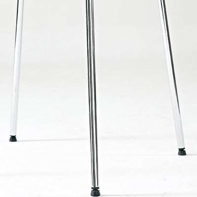 Silla de comedor de metal PP con respaldo hueco cuadrado creativo contemporáneo para comedor 
