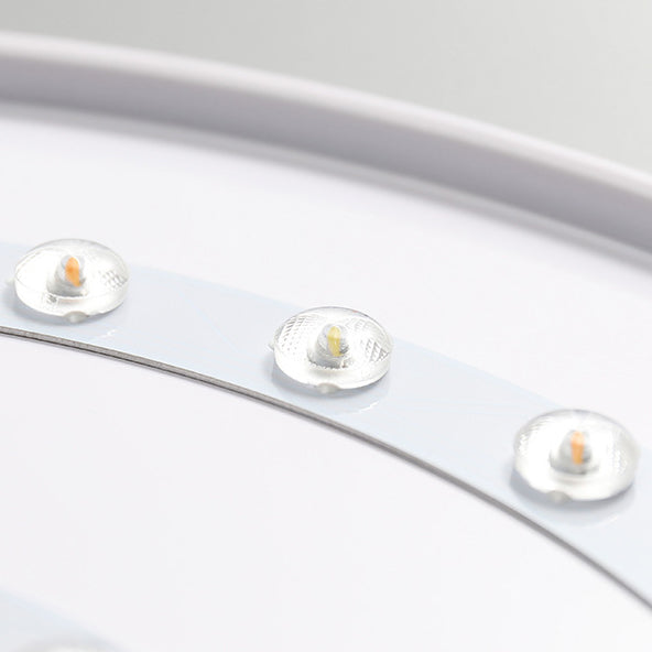 Luz de techo LED empotrada de acrílico y hierro con pétalo redondo nórdico contemporáneo para dormitorio 