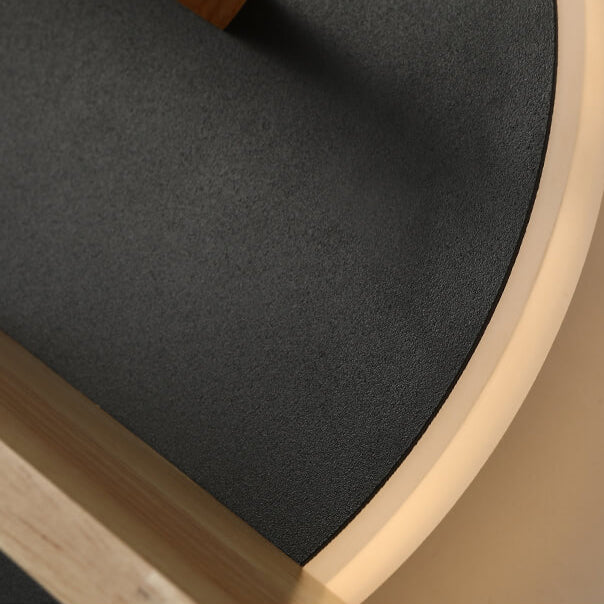 Moderne minimalistische Log-Acryl-Runde-LED-Wandleuchte für das Schlafzimmer 
