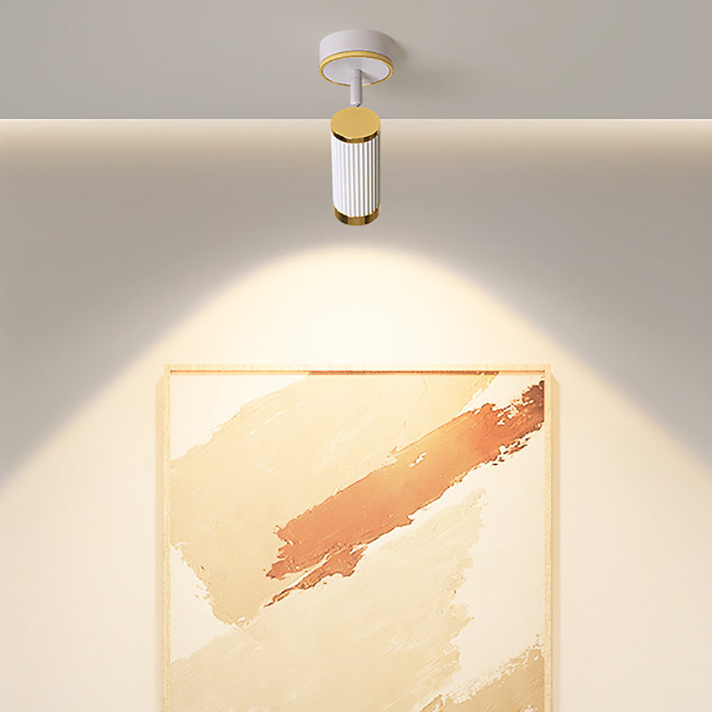 Moderne minimalistische Aluminium Eisen Spotlight LED Semi-Flush Mount Deckenleuchte für Flur