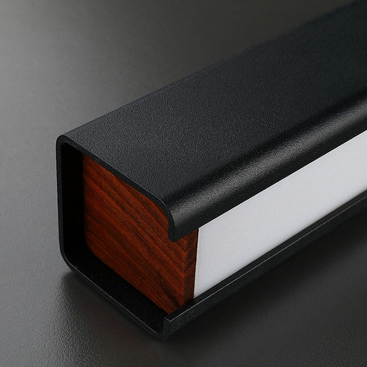 Lustre Suspendu Moderne Minimaliste Long en Aluminium et Acrylique à LED pour Salle à Manger 