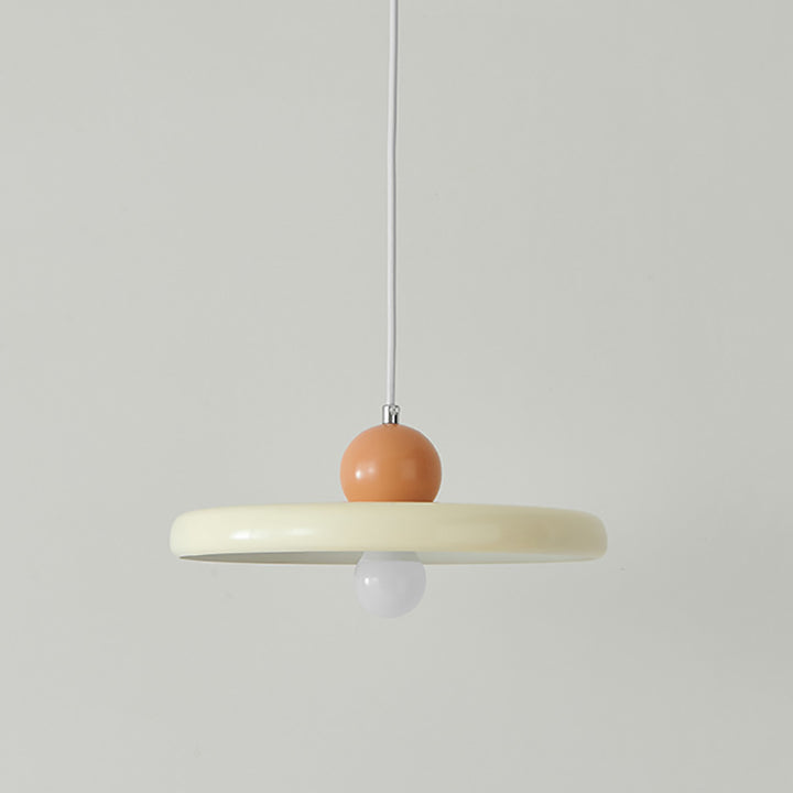 Contemporary Nordic Round Orb Iron 1-Light Pendant Light For Living Room