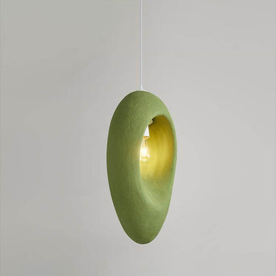 Contemporary Creative Avocado High-Density Polystyrene 1-Light Pendant Light For Bedroom