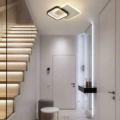 ضوء سقف مثبت بمصابيح LED حديدية هندسية اسكندنافية معاصرة للممر 