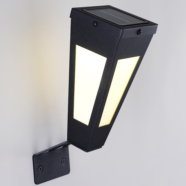 Zeitgenössische industrielle intelligente Sensor LED Solar wasserdichte Wandleuchte Lampe für Terrasse im Freien 