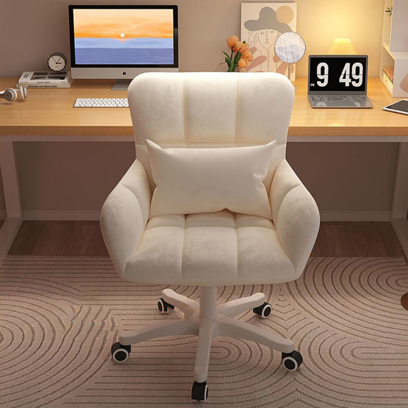 Moderner minimalistischer quadratischer Gitter-Samt-Edelstahl-Schreibtischstuhl mit Rückenlehne und Armlehne für das Home Office 