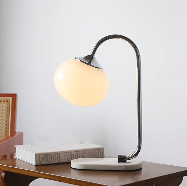 Lámpara de Mesa de Esfera de Vidrio Nostálgica Minimalista Nórdica de 1 Luz 